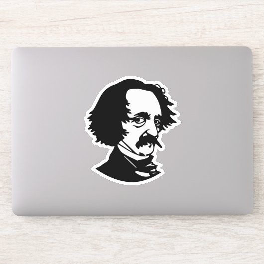 Sticker Edgar Allan Poe (Ordinateur)