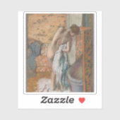 Sticker Edgar Degas - Après le bain (Femme's essuyant) (Feuille)