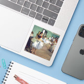 Sticker Edgar Degas - Classe Danse (Ordinateur portable avec iPhone)