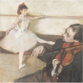Sticker Edgar Degas. Cours de danse. Impressionnisme vinta (Devant)
