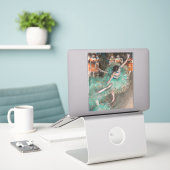 Sticker Edgar Degas - Swaying Dancer / Danseuse en vert (Ordinateur portable sur le bureau)