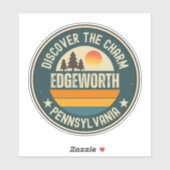 Sticker Edgeworth, Pennsylvanie (Feuille)