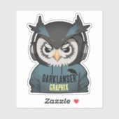 Sticker Edgy the Owl (Feuille)