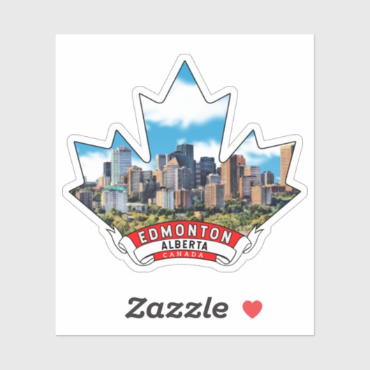 Sticker Edmonton (Alberta) Canada (Feuille)