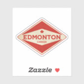 Sticker Edmonton Canada Vintage (Feuille)
