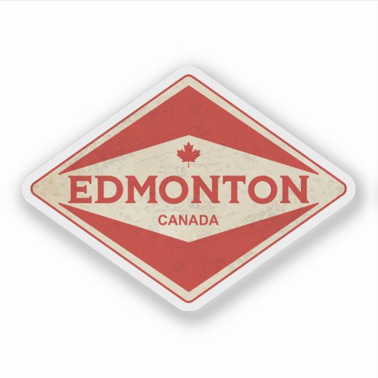 Sticker Edmonton Canada Vintage (Devant)