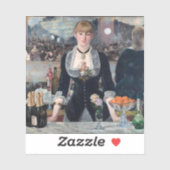 Sticker Edouard Manet - Un bar aux Folies-Bergere (Feuille)