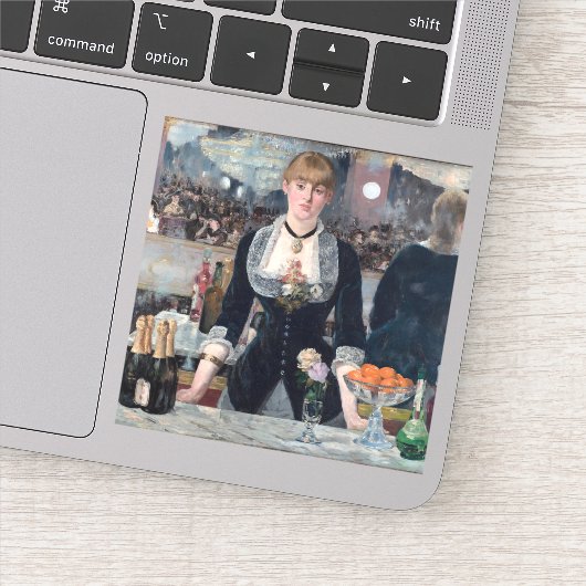 Sticker Edouard Manet - Un bar aux Folies-Bergere (Détail)