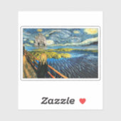 Sticker Edvard Munch - Edvard rencontre Vincent (Feuille)