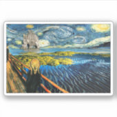 Sticker Edvard Munch - Edvard rencontre Vincent (Devant)