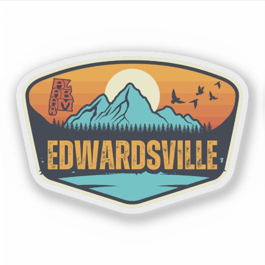 Sticker Edwardsville, Alabama (Devant)