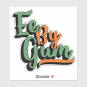 Sticker Ee By Gum, Yorkshire Dialect, Slang, Anglais (Feuille)