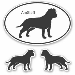 Sticker Effectif américain du Staffordshire Terrier Silho