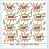 Sticker Effet audio comique Pow (Feuille)