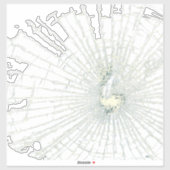 Sticker effet de verre cassé (Feuille)