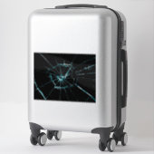 Sticker effet de verre craqué (Sur valise)