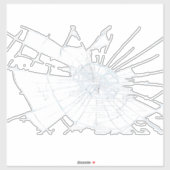 Sticker Effet Verre cassé (Feuille)