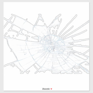 Sticker Effet Verre cassé