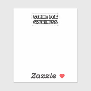 Sticker Effort Pour La Grandeur Excellence Aspiration Atte
