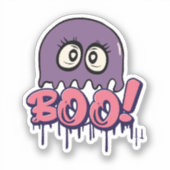 Sticker Effrayant Boo (Recto)