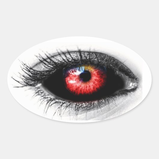 Sticker Éffrayant Halloween Eyeball effrayant (Devant)