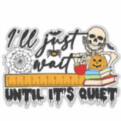 Sticker éffrayant Halloween FUNNY (Devant)