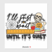 Sticker éffrayant Halloween FUNNY (Feuille)