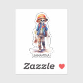 Sticker Éffrayant, mais joli Zombie Kid - Adorable Macabre (Feuille)