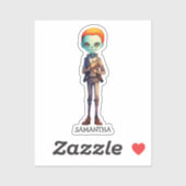 Sticker Éffrayant, mais joli Zombie Kid - Adorable Macabre (Feuille)