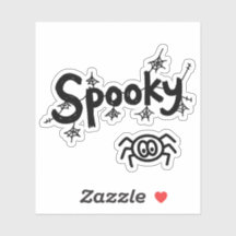 Sticker éffrayant pour doodle Halloween