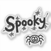Sticker éffrayant pour doodle Halloween (Devant)
