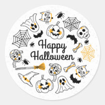 Sticker éffrayant pour Halloween