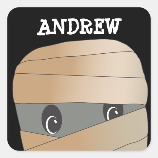 Sticker Éffrayant pour l'Halloween personnalisé (Devant)