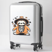 Sticker Éffrayant squelette astuce ou traitement classique (Sur valise)