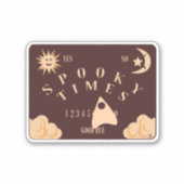 Sticker Éffrayant Times Spirit Board Halloween Design (Devant)