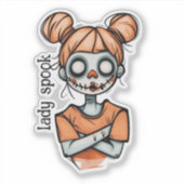 Sticker Éffrayante fille clown (Devant)