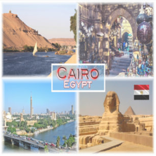 Sticker EG Cairo - River Nile - Khan el Khalili -