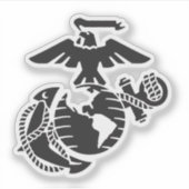 Sticker EGA à une couleur - Noir (Devant)