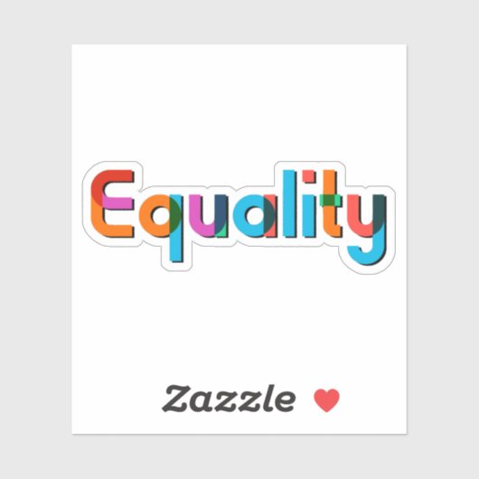 Sticker égalité (Feuille)