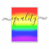 Sticker Égalité LGBT Rainbow Pride Ombre Gradient (Devant)