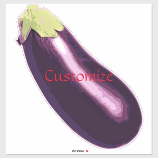 Sticker Eggplant Thunder_Cove (Feuille)