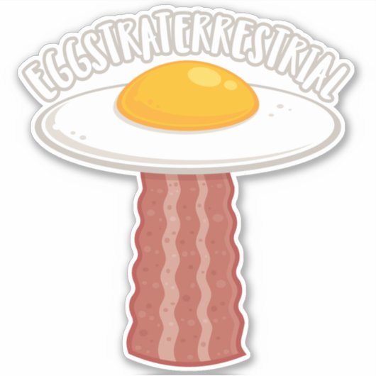 Sticker Eggstraterrestrial Avec Texte (Devant)