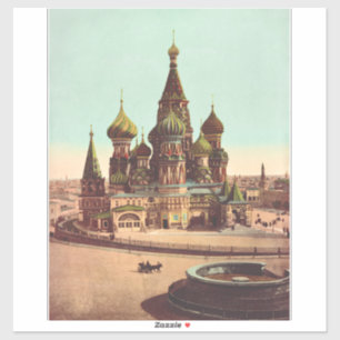 Sticker Église St. Basile, place Rouge Moscou