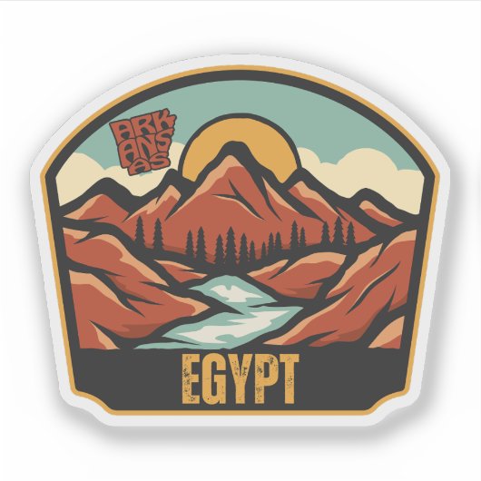 Sticker Égypte, Arkansas (Devant)