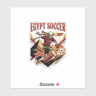 Sticker Égypte Football Squelette Attaquant Nations Premiu