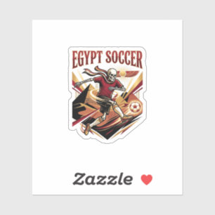 Sticker Égypte Football Squelette Buteur Nations Premium S