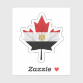 Sticker Égypto-canadien (Feuille)