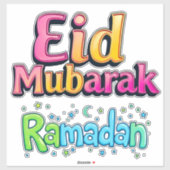 Sticker EID Moubarak + Ramadan (Feuille)
