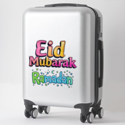 Sticker EID Moubarak + Ramadan (Sur valise)
