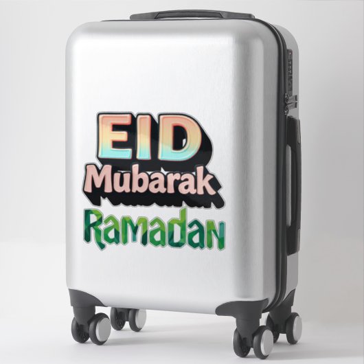 Sticker EID Moubarak + Ramadan (Sur valise)